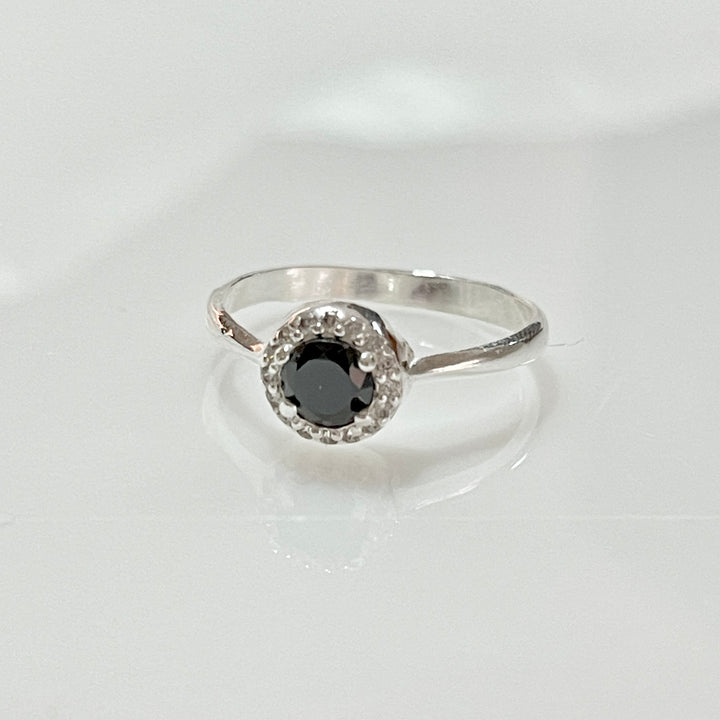 Copia de Anillo Plata Promesa Circulito Negro 🖤 | Nicola Joyería 