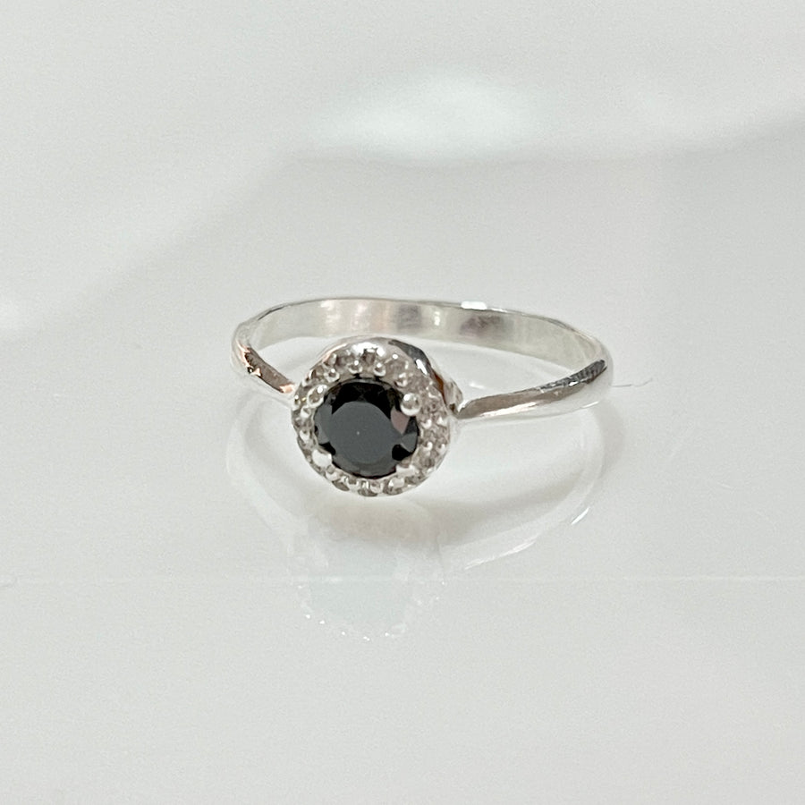 Copia de Anillo Plata Promesa Circulito Negro 🖤 | Nicola Joyería 