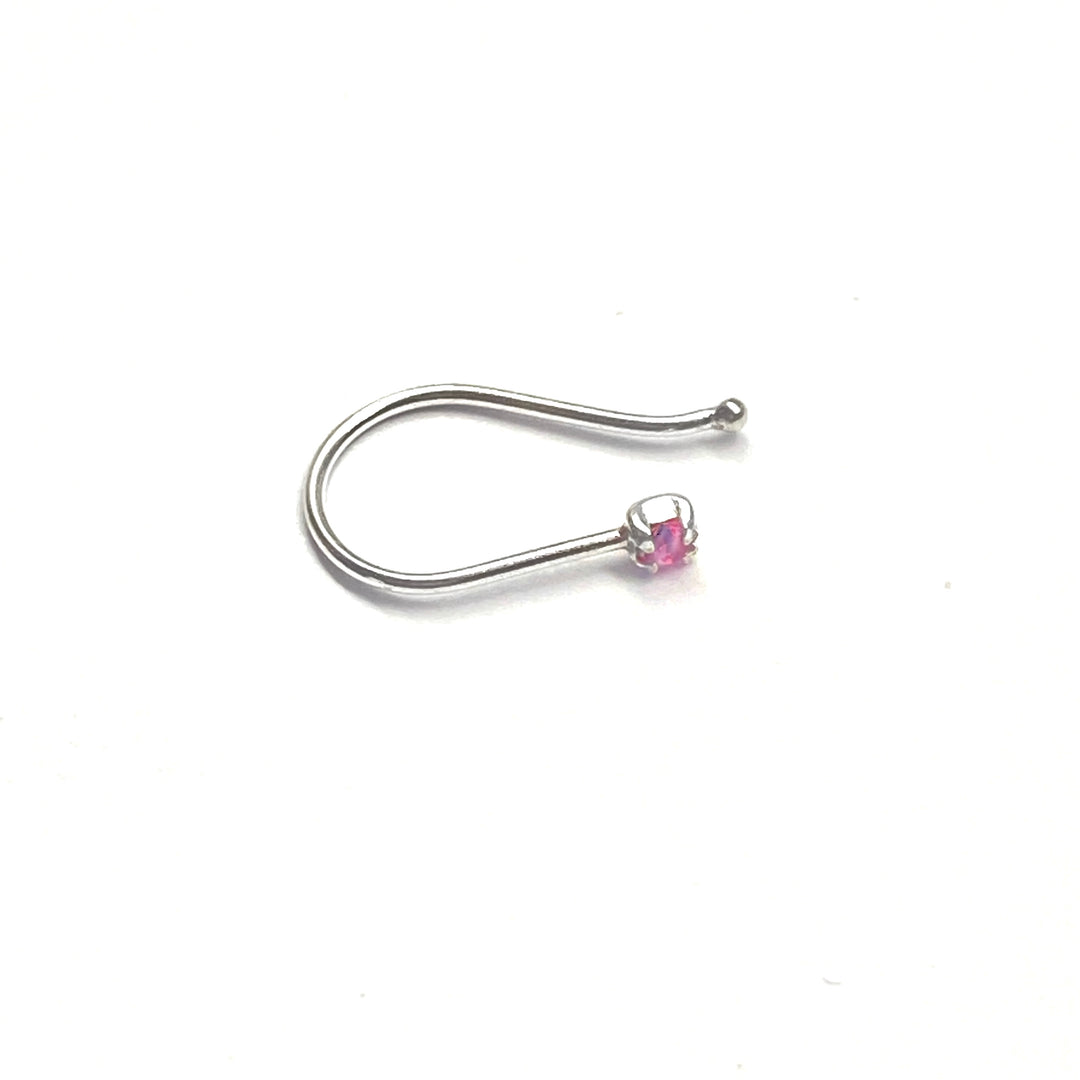 Piercing Argolla de Nariz Plata Ajustable