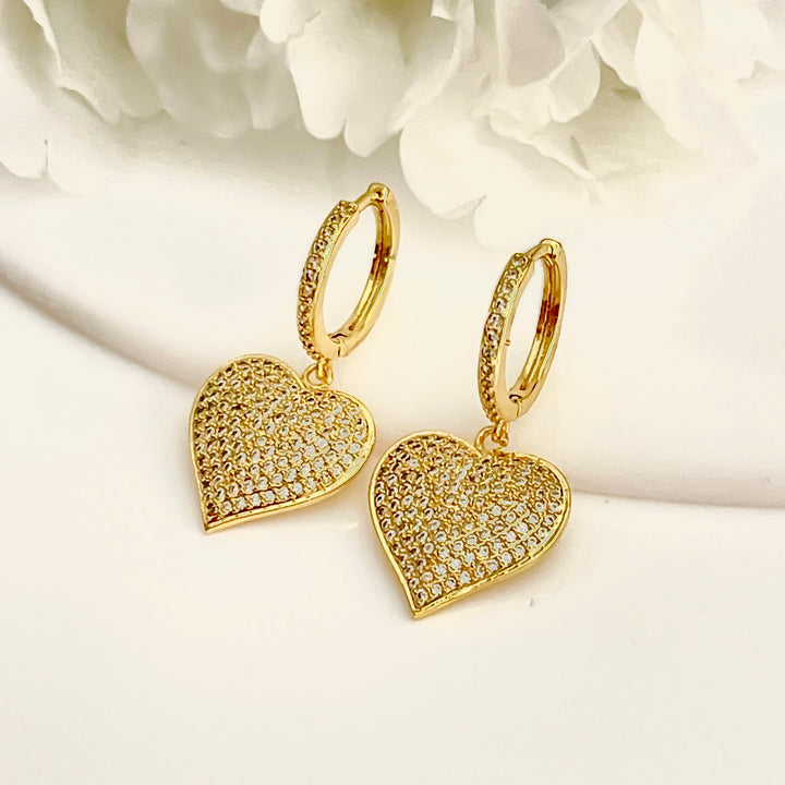 Huggies de Acero ❤️Corazón Extra Grande | Nicola Joyería 