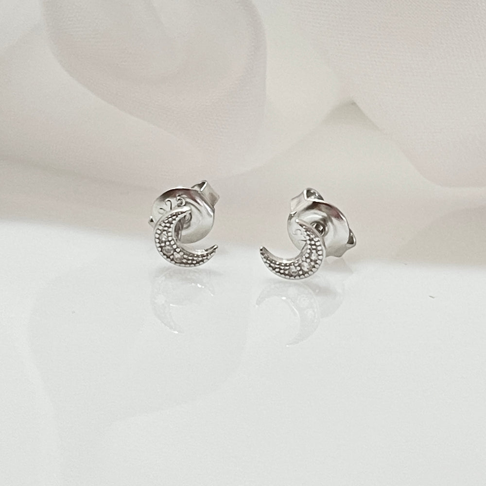 Aretes Plata 🌙Luna Mini | Nicola Joyería 