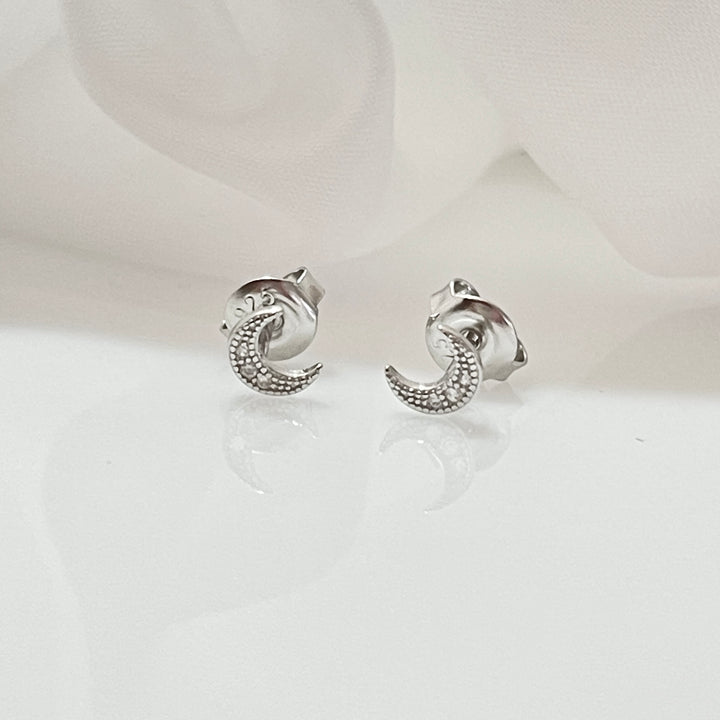 Aretes Plata 🌙Luna Mini | Nicola Joyería 