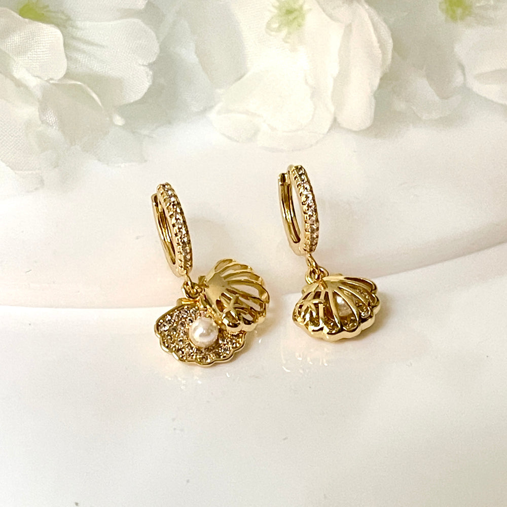 Huggies de Acero 🐚Concha | Nicola Joyería 