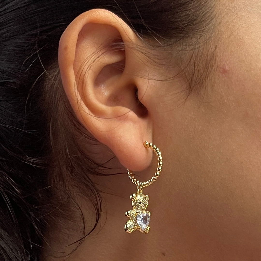 Aretes de Acero Oso 🐻