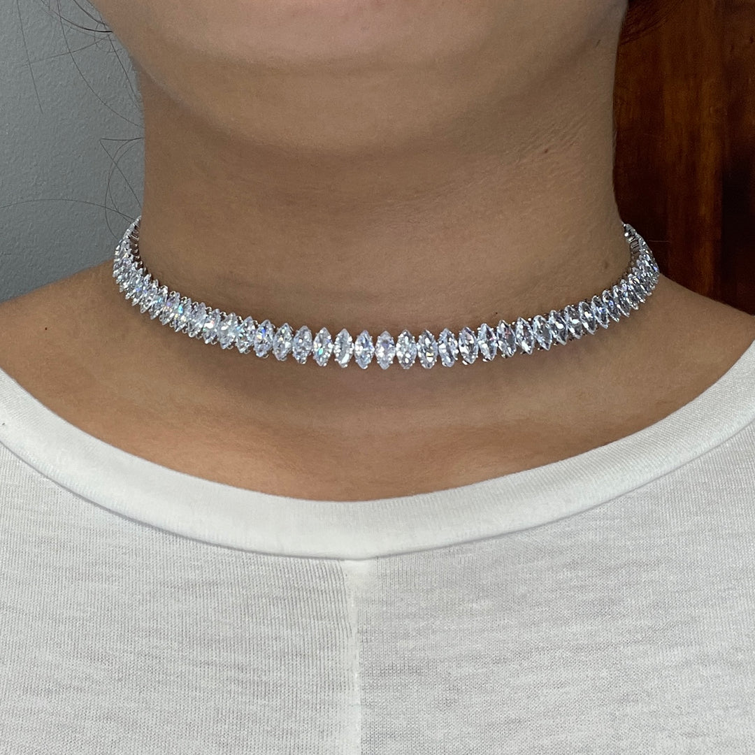 Gargantilla de Acero Galaxia Plateada ✨ | Nicola Joyería 