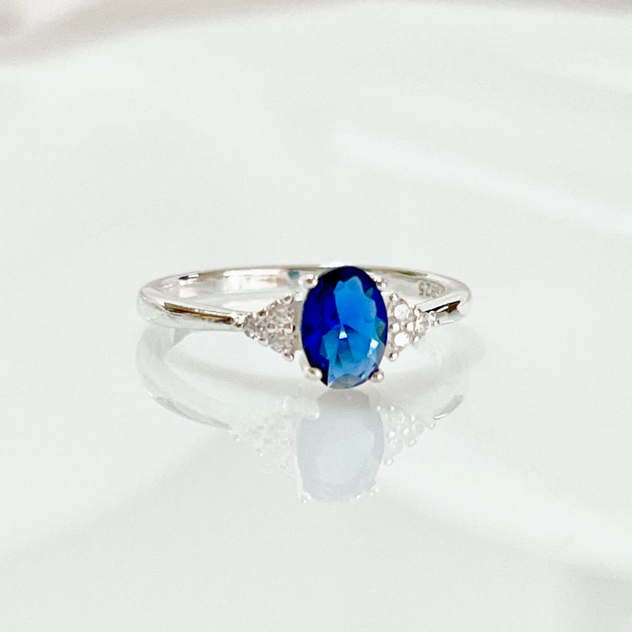 Anillo Plata Promesa Brillo Azul 🥶| Nicola Joyería 