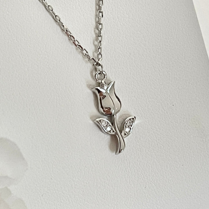 Collar Plata Rosa 🌹