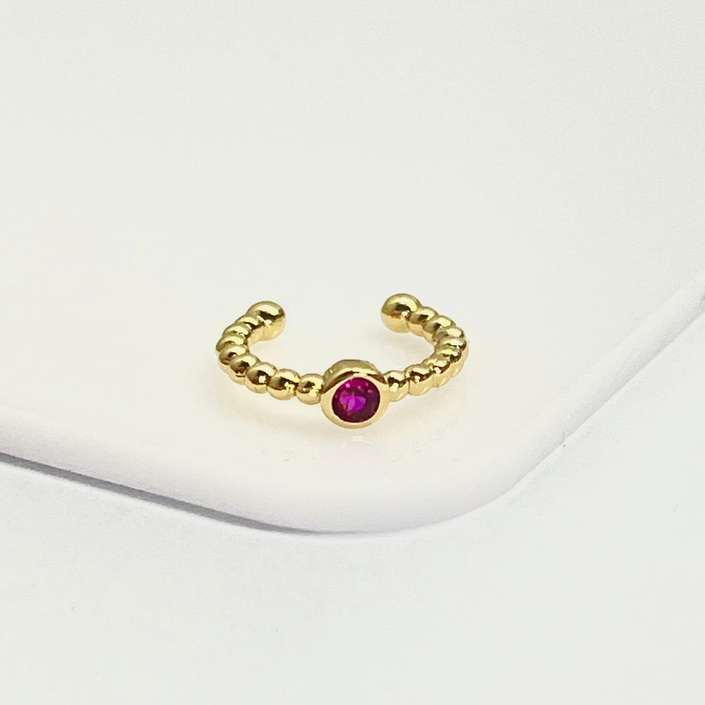 Escalador de Acero Circulitos Fucsia 💕 | Nicola Joyería 