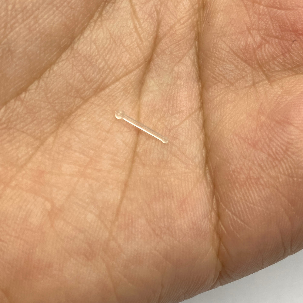 Piercing Retenedor Transparente Nariz | Nicola Joyería