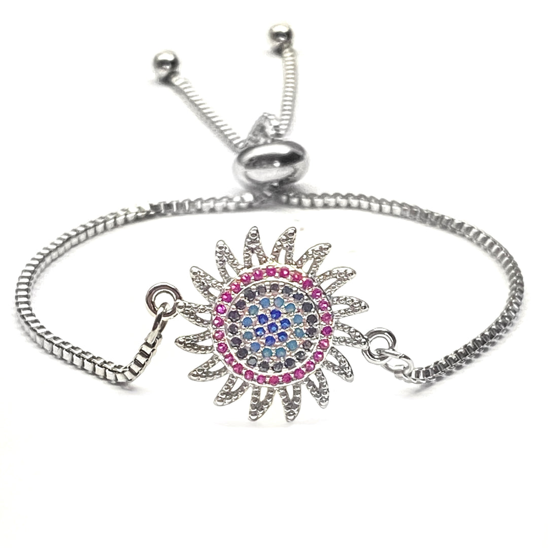 Pulsera Acero Sol 🌞 Plateado