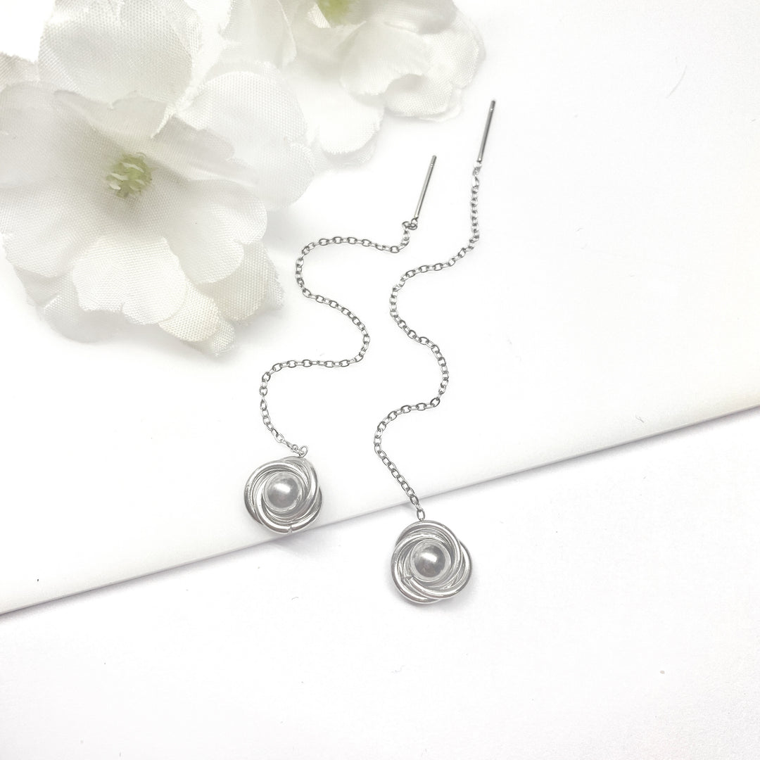 Aretes Acero 🌺 Aguja