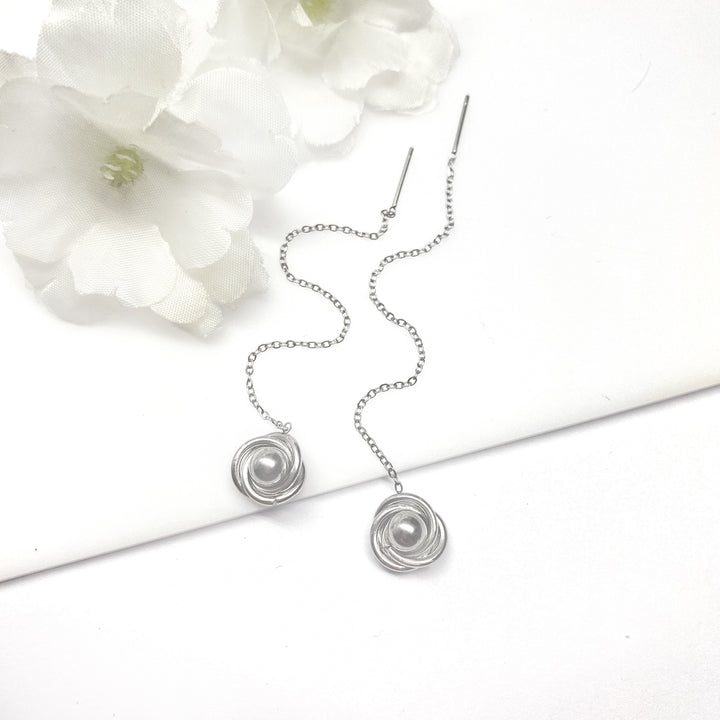 Aretes Acero 🌺 Aguja