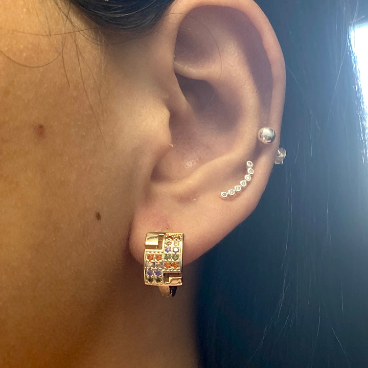 Huggies 🤍 Circonias Multicolor