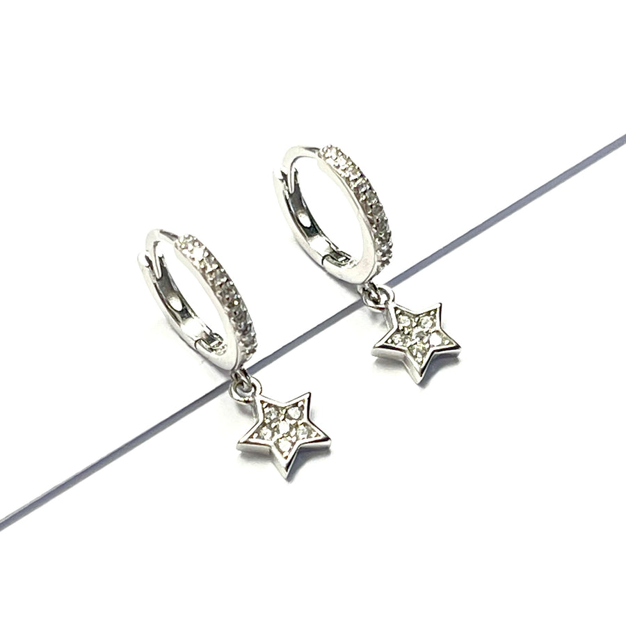 Huggies Plata 💎Estrella Mini | Nicola Joyería 