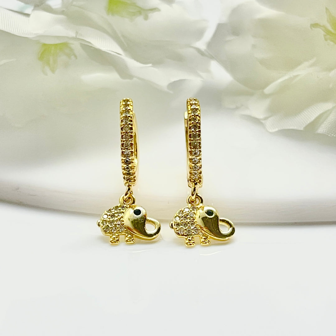 Huggies de Acero 🐘Elefante Blanco | Nicola Joyeria 