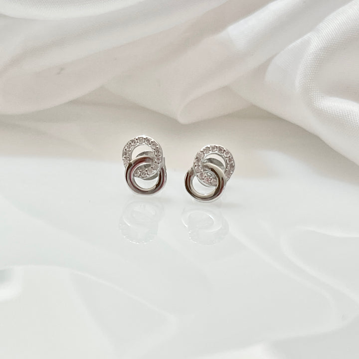 Aretes Plata Circulo Entrelazados Aretes Plata Herradura 8MM | Nicola Joyeria  10MM | Nicola Joyeria 