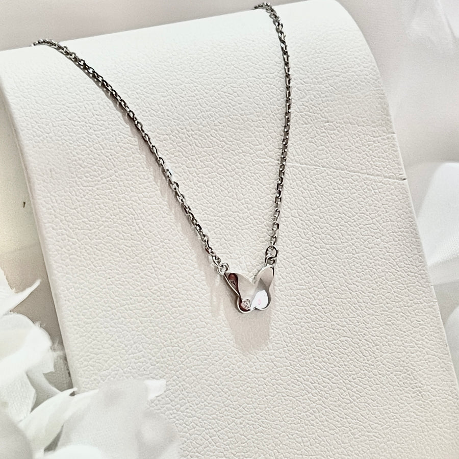 Collar Plata 🦋Mariposa Lisa Pequeña | Nicola Joyería 