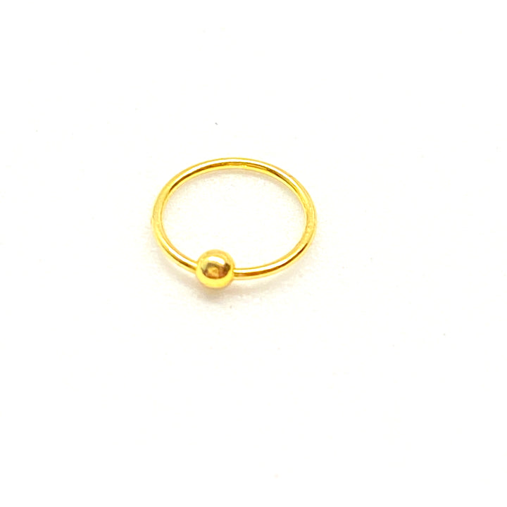 Piercing Argolla de Nariz Plata Dorado 6MM