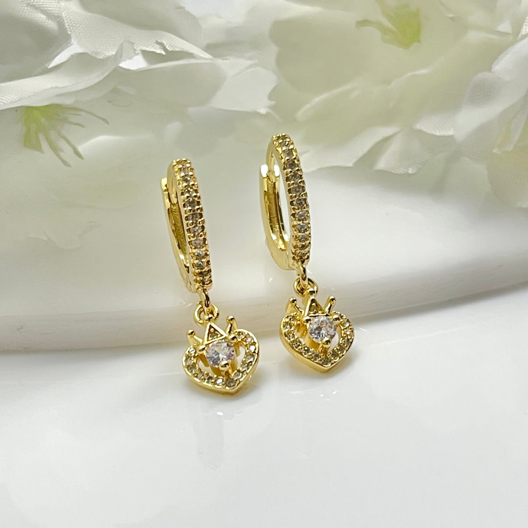 Huggies de Acero 🥰👑Corona Corazón | Nicola Joyería 