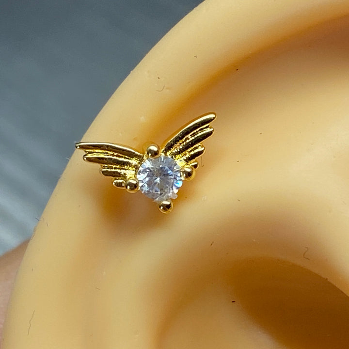 Arete Quirúrgico 🤍Ala Dorado| Nicola Joyería