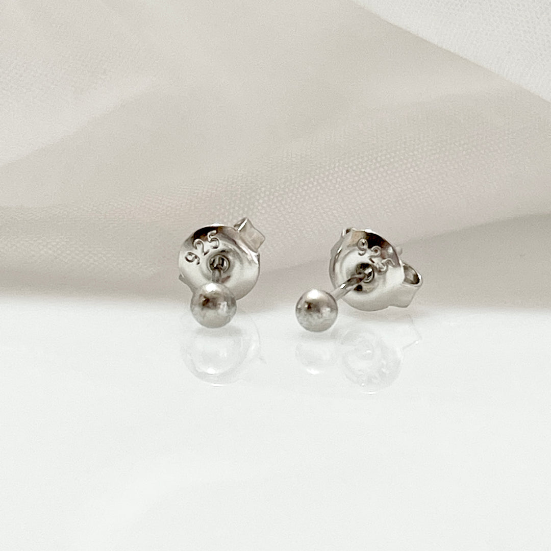 Aretes Plata 🔴 Círculo Liso 3MM | Nicola Joyería 