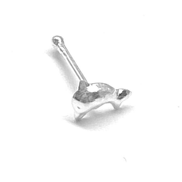 Piercing Recto de Nariz Plata Delfín