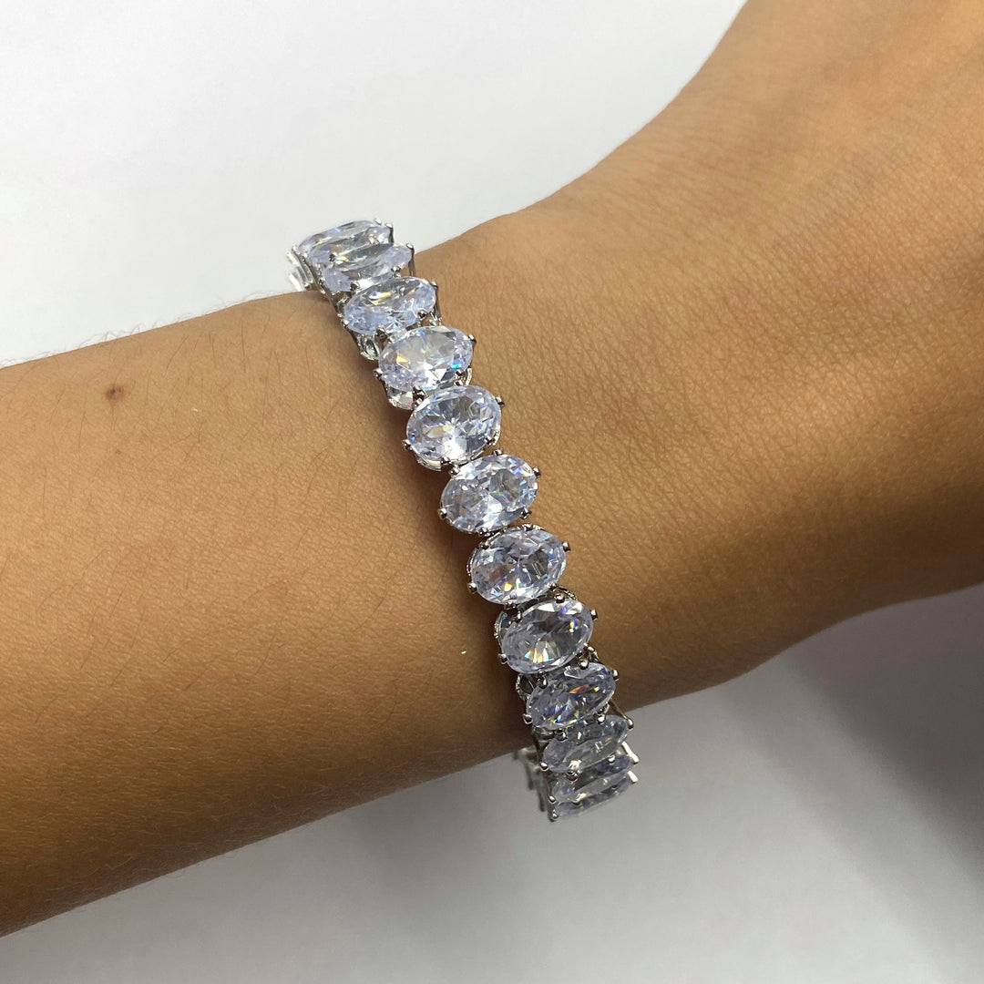 Pulsera Acero 🤍 Aro Plateado