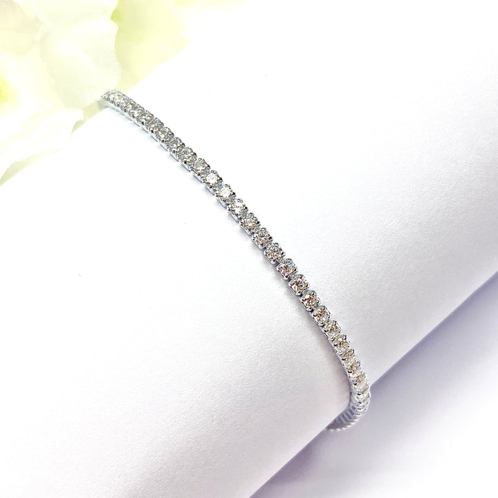 Pulsera de Plata Circonitas Blancas | Nicola Joyería en Costa Rica