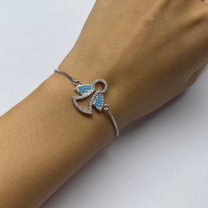 Pulsera Acero 👼🏻 Ángel Plateado
