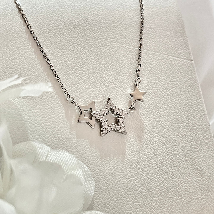 Collar Plata 🌟Estrellas Trío | Nicola Joyería 