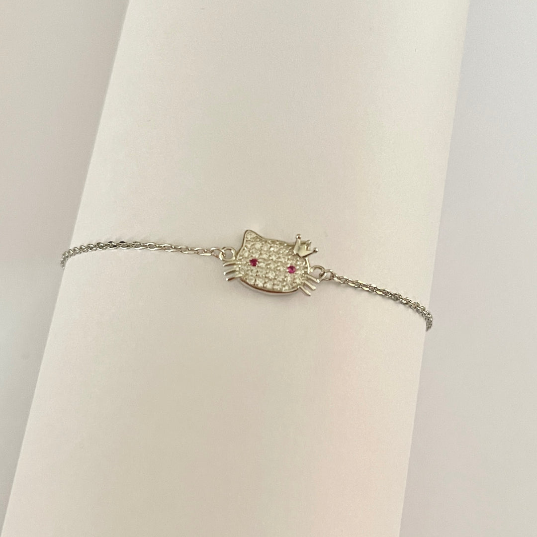 Pulsera Plata 😻Hello Kitty