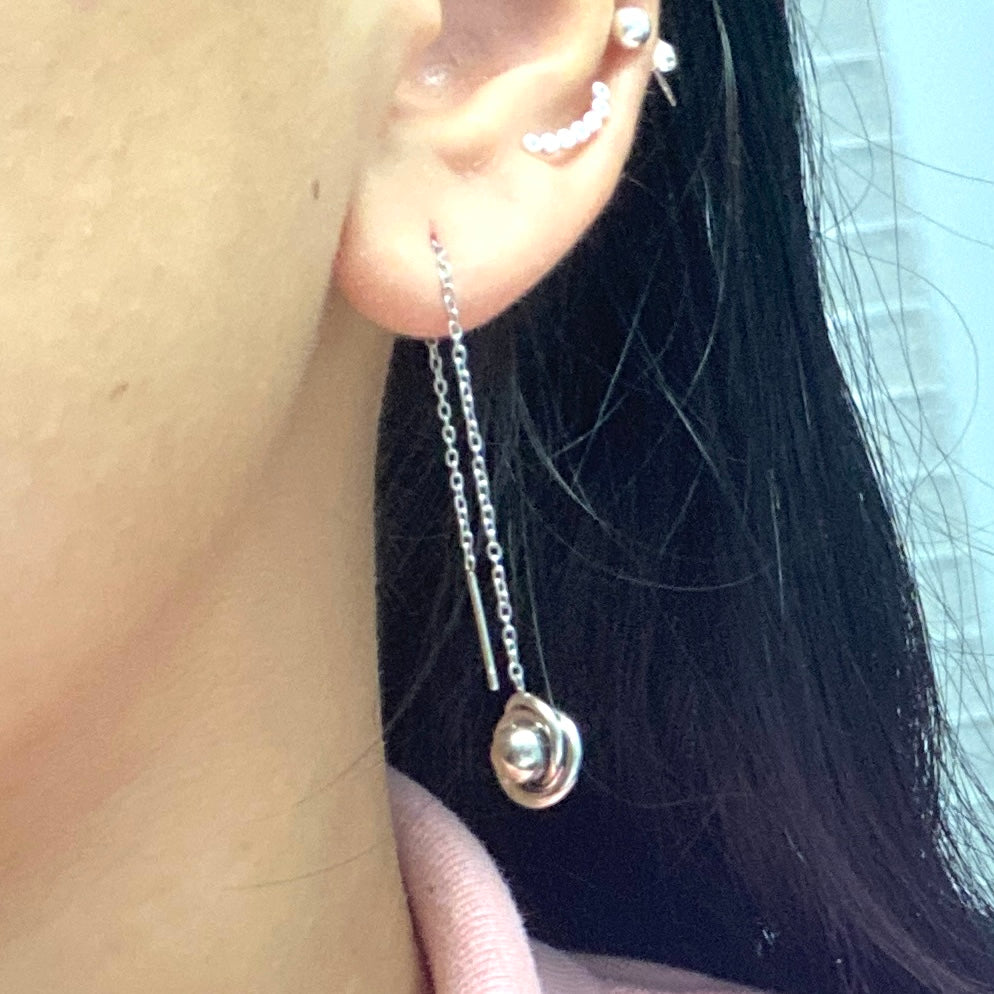 Aretes Acero 🌺 Aguja