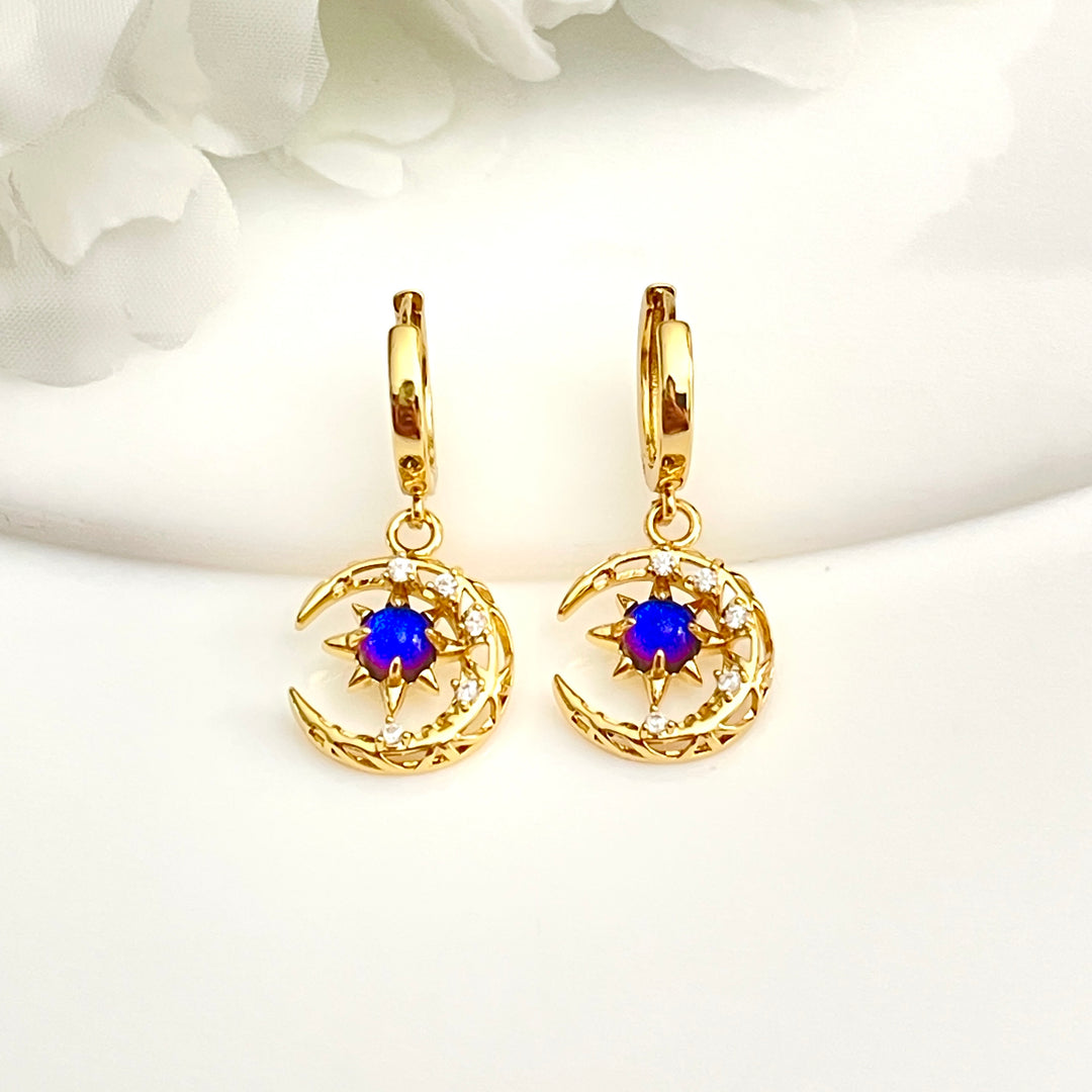 Huggies de Acero 🌙🟣Luna círculo Morado