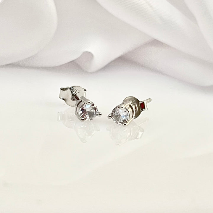 Aretes Chispa Plata Bling