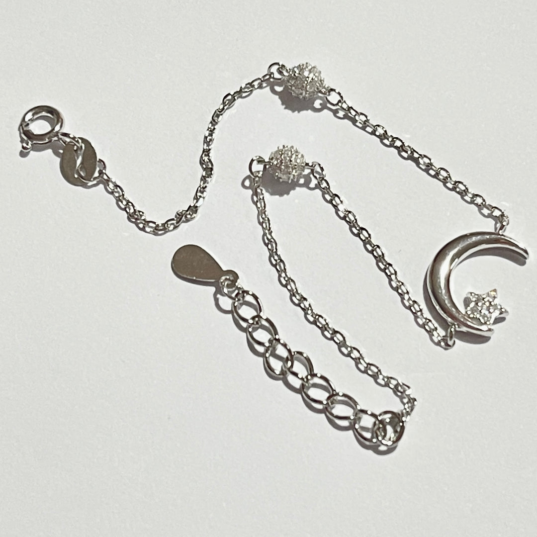 Pulsera Plata 🌙✨ Luna ,Estrella | Nicola Joyería 