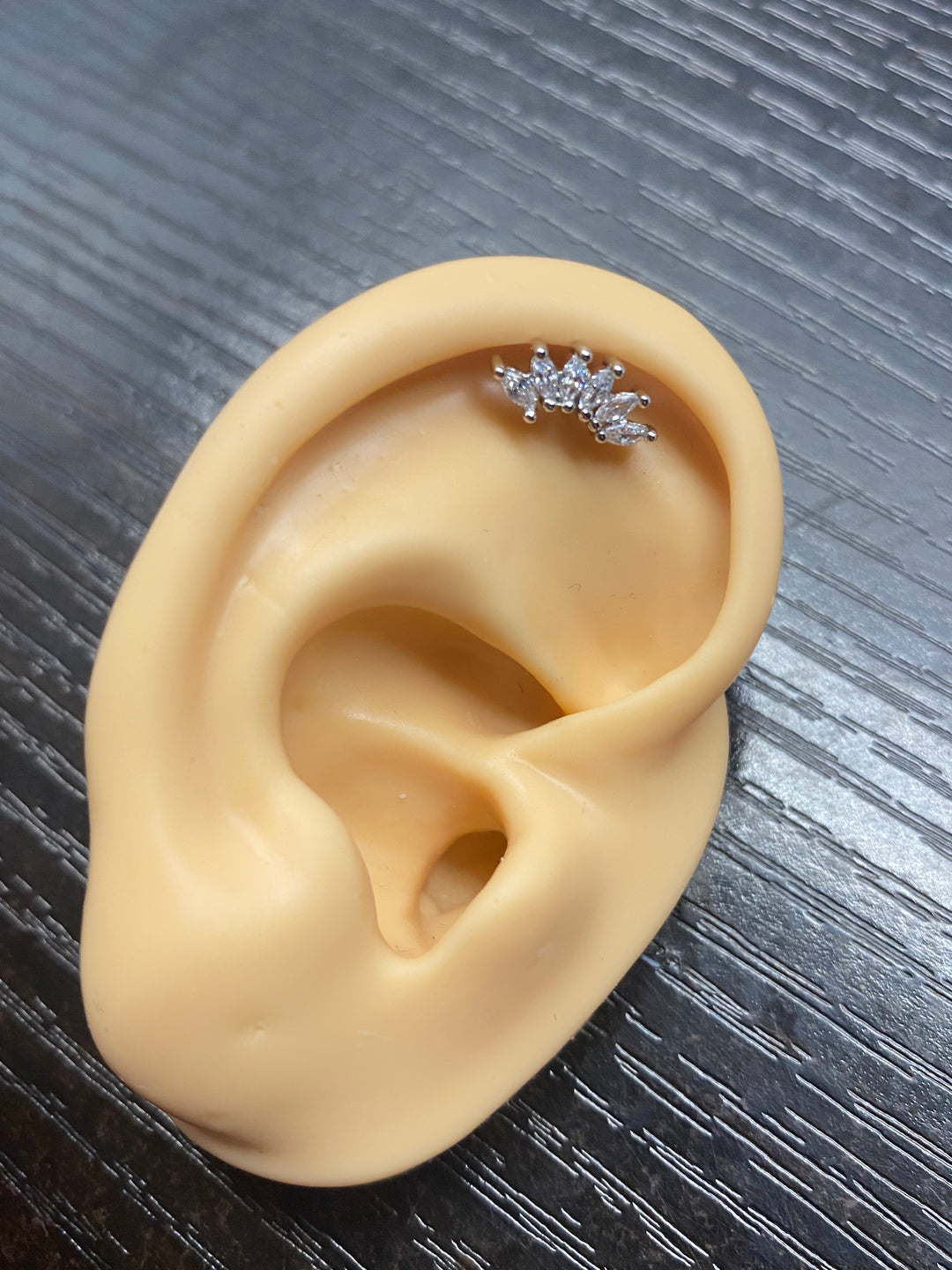 Arete Quirúrgico 🍃 Petalo Plateado