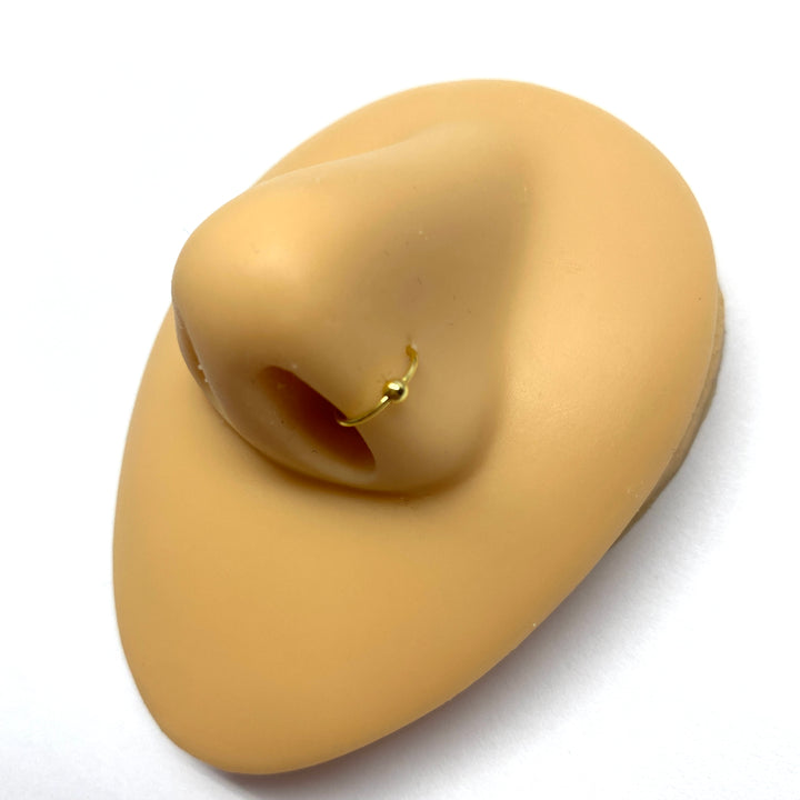 Piercing Argolla de Nariz Plata Dorado 6MM