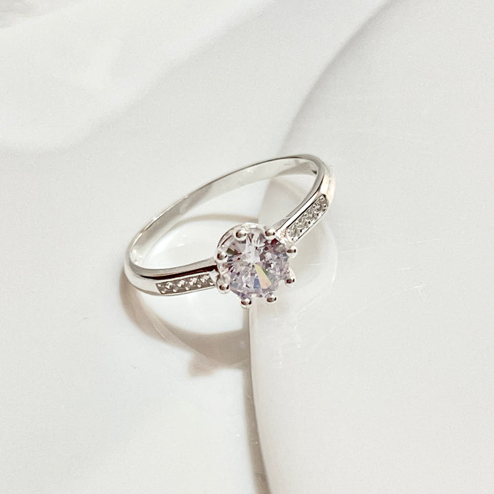 Anillo de Compromiso Mini Raya 💐Plata 925 | Nicola Joyería 