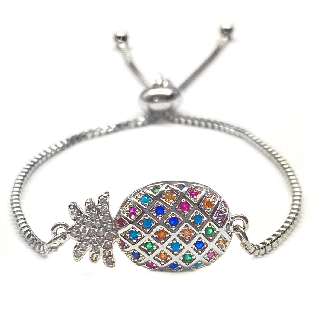 Pulsera Acero 🍍 Piña Plateado