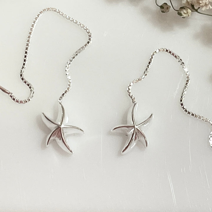 Aretes de Plata Estrella de Mar | Plata 925