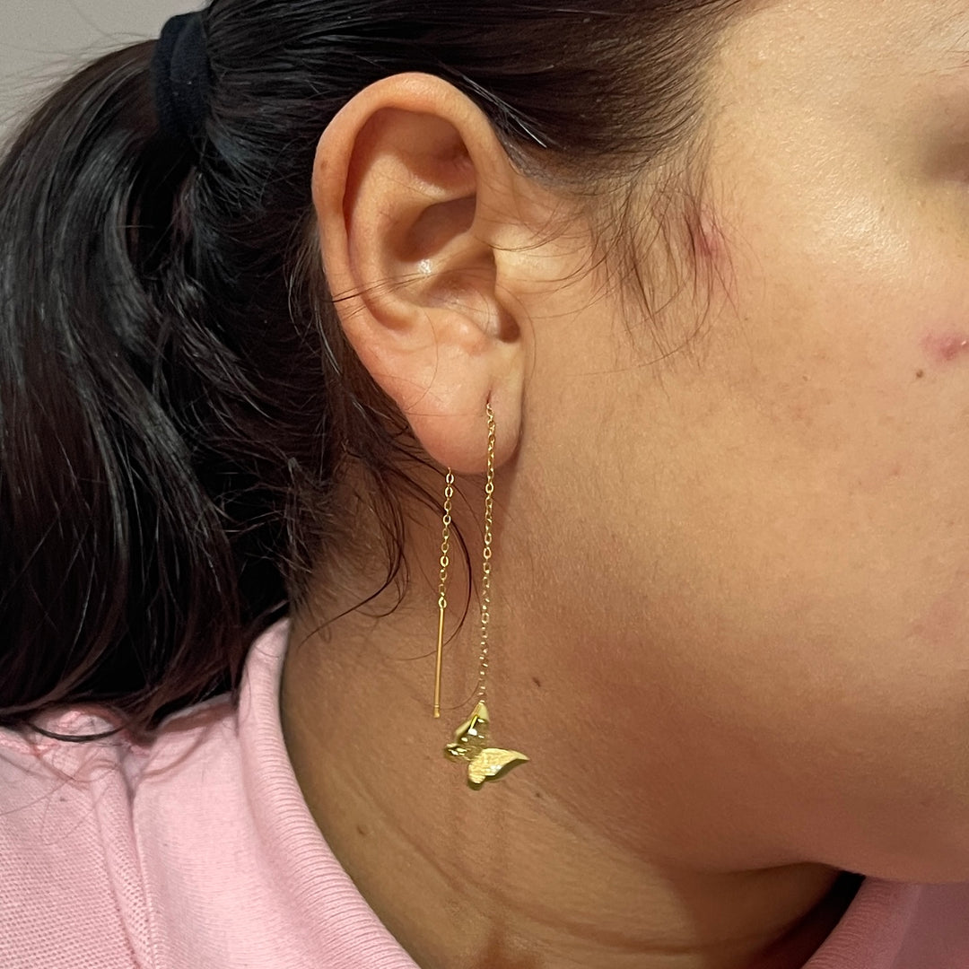 Aretes Acero Mariposa 🦋 Aguja