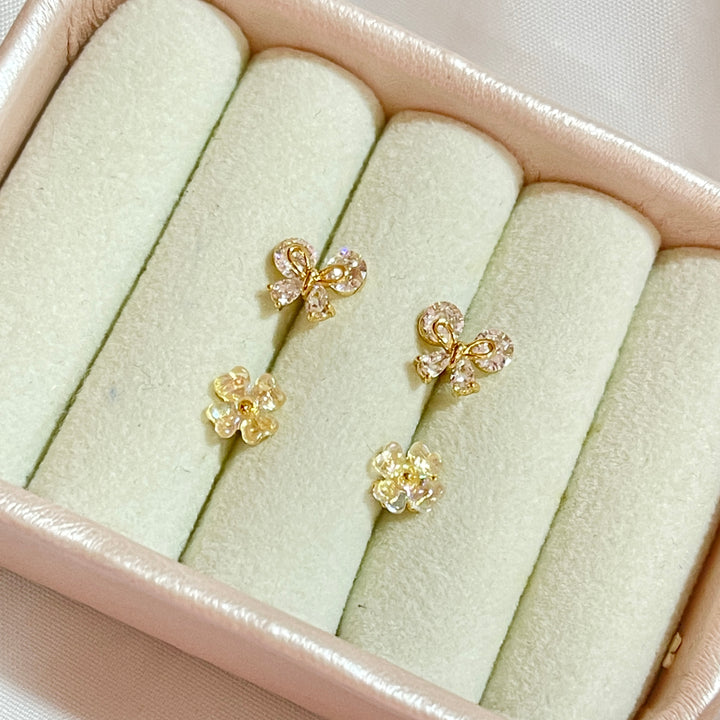 Aretes de Acero Moño | Nicola Joyería en Costa Rica