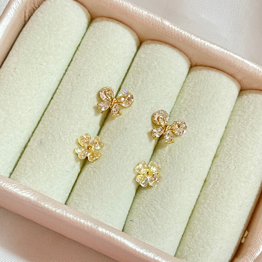 Aretes de Acero Moño | Nicola Joyería en Costa Rica