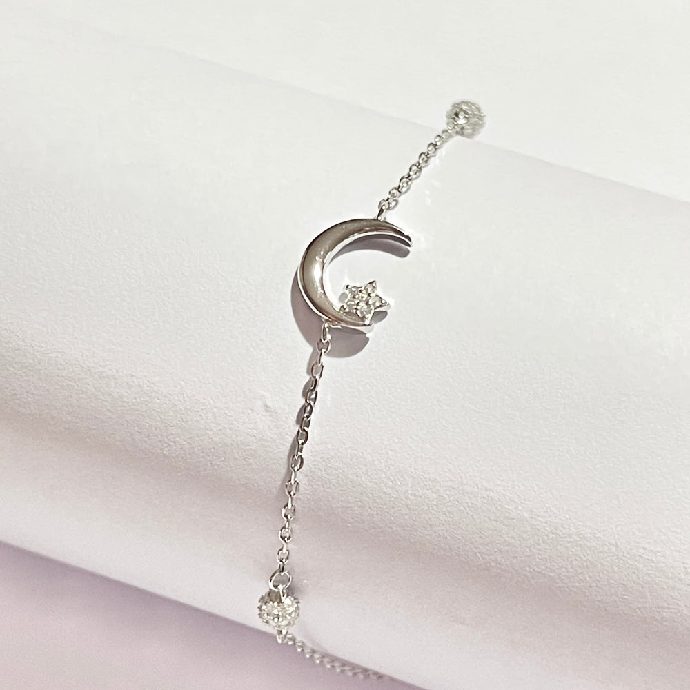 Pulsera Plata 🌙✨ Luna ,Estrella | Nicola Joyería 