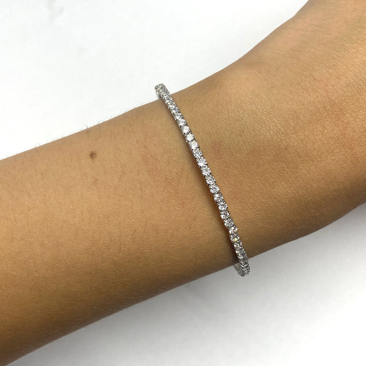 Pulsera Acero 🤍 Aro Plateado