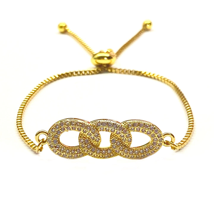 Pulsera Acero ⛓ Cadena Dorado