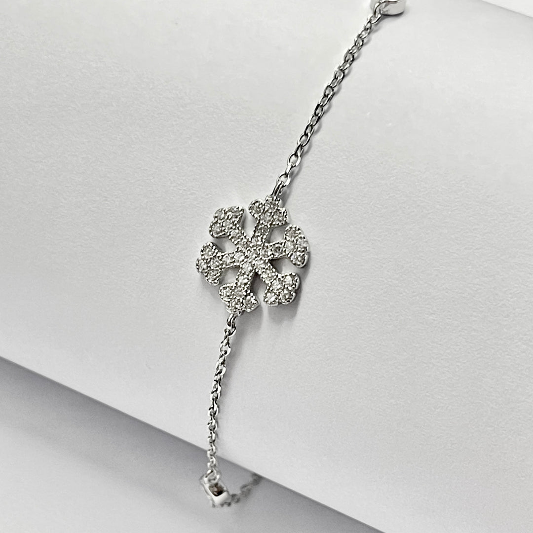 Pulsera Plata ❄️Copo Nieve