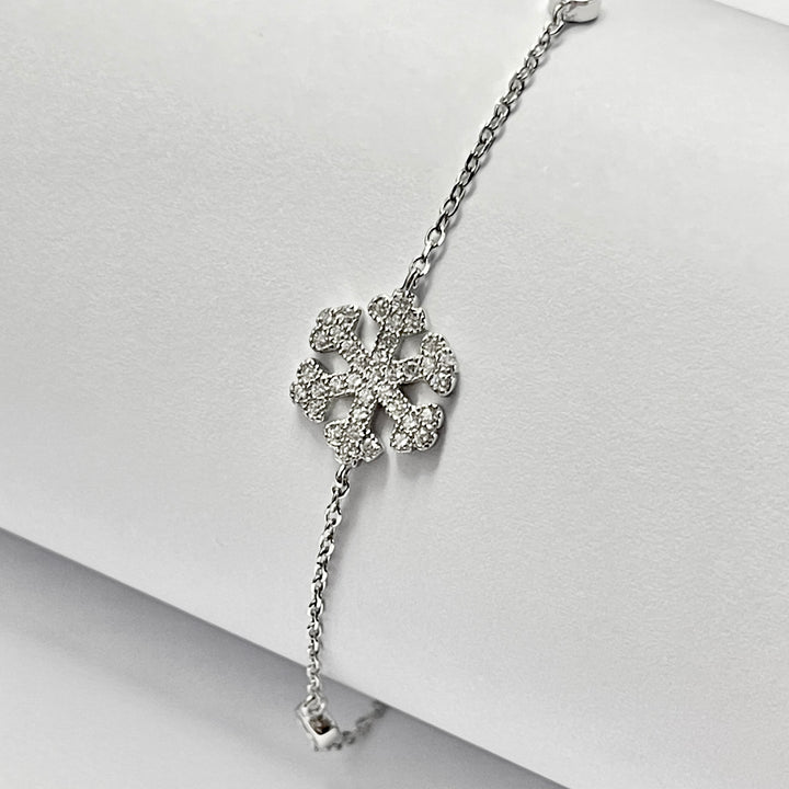 Pulsera Plata ❄️Copo Nieve
