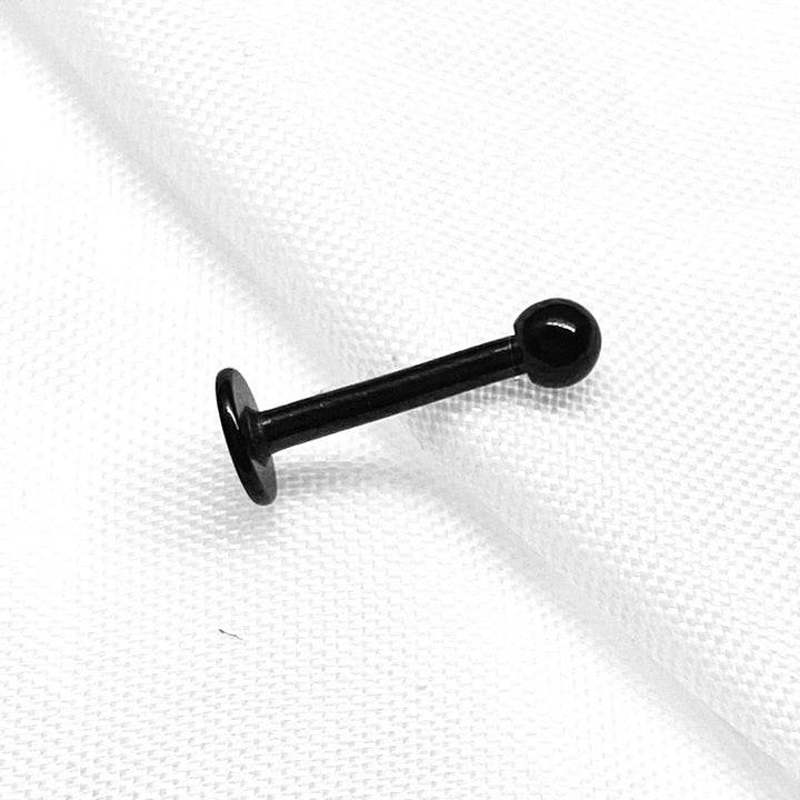 Labret Negro Bola - Nicola Joyeria