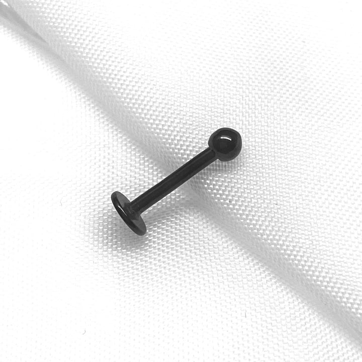 Labret Negro Bola - Nicola Joyeria